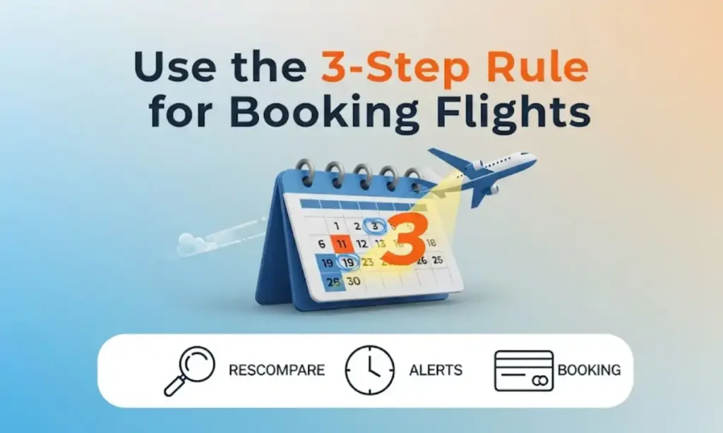  Use the 3-Step Rule for Booking Flights