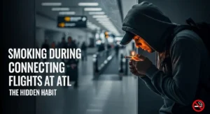 Smoking During Connecting Flights at ATL